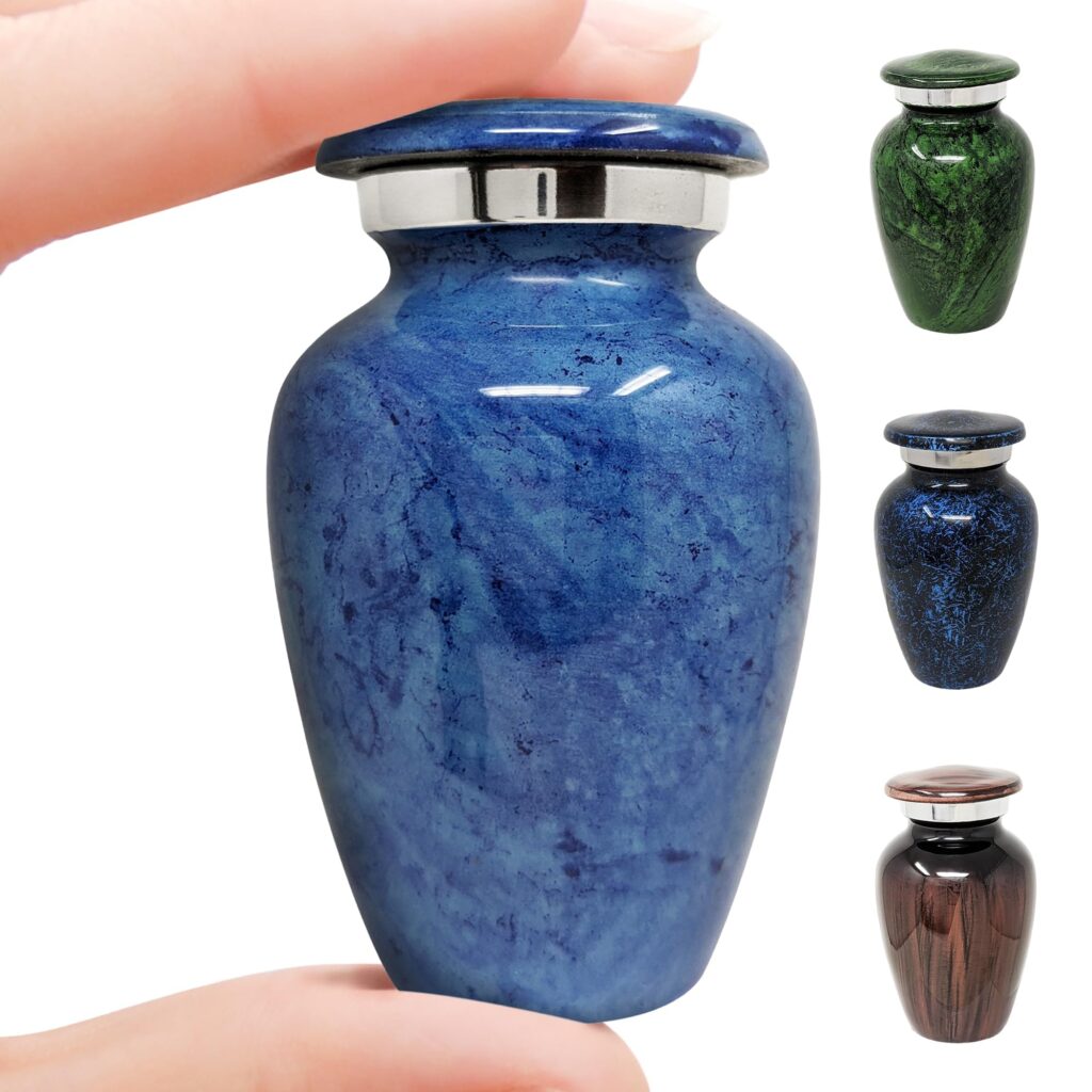 Small Cremation Urn - Light Blue